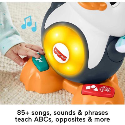 Fisher-Price Linkimals Cool Beats Penguin, Musical Toy with Lights, Motions, and Educational Songs Image 3