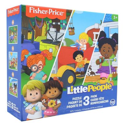 Fisher-Price Little People 18 Piece Jigsaw Puzzle 3 Pack Image 2