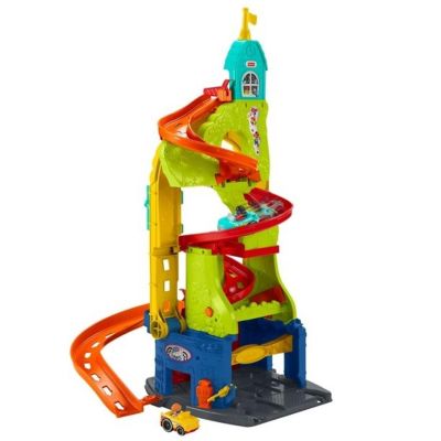 Fisher-Price Little People Sit 'N Stand Skyway 2-In-1 Vehicle Racing Playset Image 1
