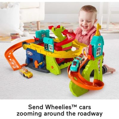 Fisher-Price Little People Sit 'N Stand Skyway 2-In-1 Vehicle Racing Playset Image 1
