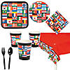 Flags of All Nations Party Tableware Kit for 24 Guests Image 1