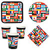 Flags of All Nations Party Tableware Kit for 50 Guests Image 1