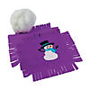 Fleece Snowman Tied Pillow Craft Kit - Makes 6 Image 1