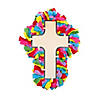 Fleece Tied Cross Wreath Craft Kit - Makes 3 Image 1