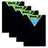 Flipside Products Black Dry Erase Boards, 9" x 12", Pack of 4 Image 1