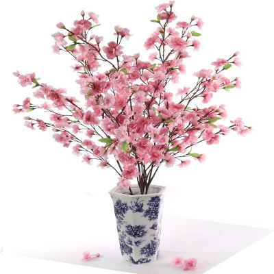 Floral Home Pink 36"  Japanese Cherry Blossoms Image 2