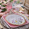 Floral Paper Dinner Plates with Gold Accents - 8 Ct. Image 1