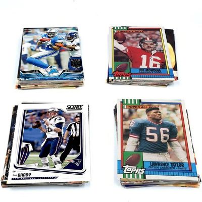 Football Trading Collector Cards 100ct Mix All-star Players Rookies TCG Set Mighty Mojo Image 1