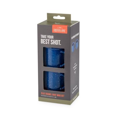 Foster & Rye Blue Enamel Shot Glass Set by Foster and Rye Image 2