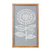 Framed Paper Mache Flower Wall Art (Set Of 2) 12"L X 20"H Wood/Paper Image 1