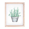Framed Watercolor Herb Print  (Set Of 4) 6.5"L X 8"H Paper/Mdf Image 3
