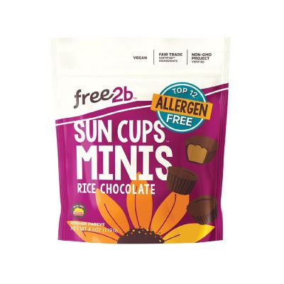 Free 2 B Sun Cups - Mini - Ice Chocolate - Case of 6 - 4.2 oz Image 1
