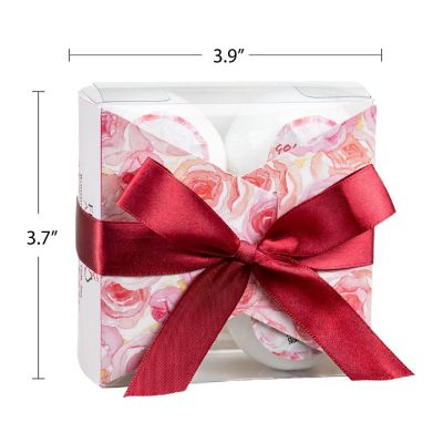Freida and Joe Romantic Sensuous Fragrances 4pcs Bath Bomb Gift Set Image 2