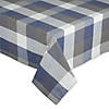 French Blue Tri Color Check Tablecloth 60X84" Image 2