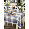 French Blue Tri Color Check Tablecloth 60X84" Image 4