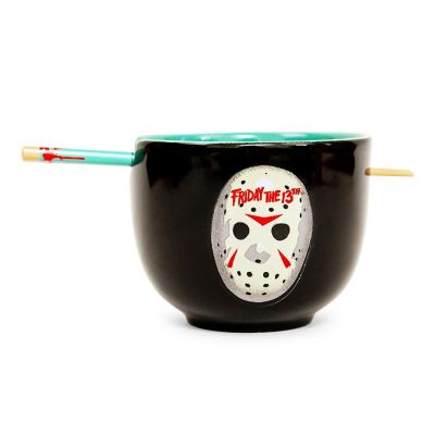 Friday The 13th Jason Voorhees 20-Ounce Ramen Bowl and Chopstick Set Image 1
