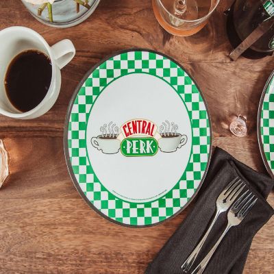Friends Central Perk Checkerboard Logo 10-Inch Melamine Dinner Plates  Set of 4 Image 2