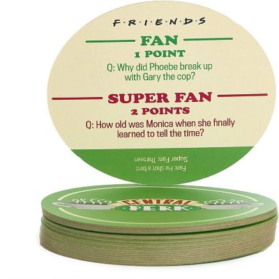 Friends Central Perk Trivia Drink Coasters  Set of 20 Image 1