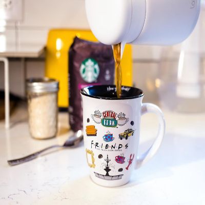 Friends Icons Wide Rim Latte Mug  Holds 16 Ounces Image 3
