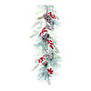 Frosted Pine Cone Berry Garland 6'L Plastic Image 1