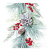 Frosted Pine Cone Berry Garland 6'L Plastic Image 1