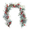 Frosted Pine Cone Berry Garland 6'L Plastic Image 2
