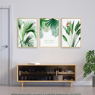 Full House 3 Panels Framed Canvas Wall ArtOil Paintings - Nature botanical Mood 1 - Aesthetic Prints for Living Room Bedroom Office-12*16 Image 3