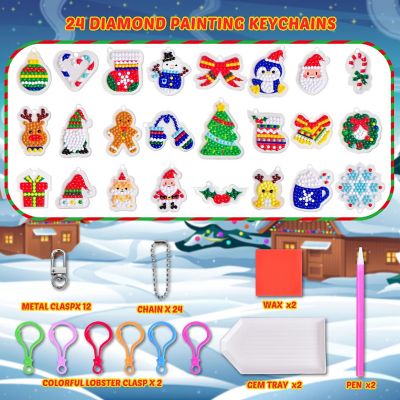 Fun Little Toys - Christmas Advent Calendar: Diamond Painting Kit Image 2