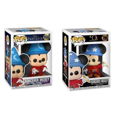 Funko Pop! Disney 2pk Fantasia Sorcerer Mickey #799, #990 Image 1