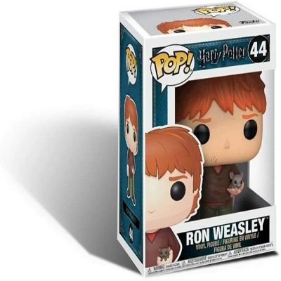Funko Pop Movies Harry Potter-Ron Weasley with Scabbers Toy Vinyl Figure Image 2