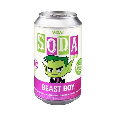 Funko Soda Teen Titans Metal Beast Boy Limited Vinyl Figure Image 1