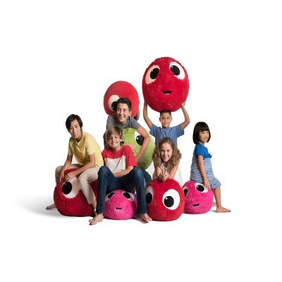 Fuzzbudd,Big Bouncy Cuddle Buddies-exercise ball, Red, 65cm-(25 in), 1 piece Image 1
