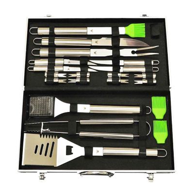 G & F Products 20-Piece Stainless-Steel BBQ Tool Kit Image 1