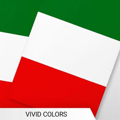 G128 8.2x5.5IN Flag Pieces 33FT Full String, Italy Printed 150D Polyester Bunting Banner Flag Image 2