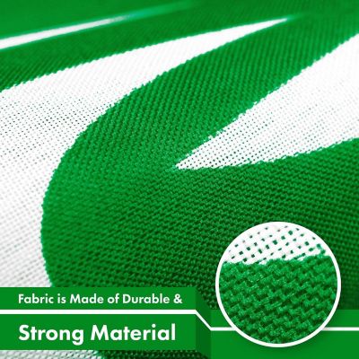 G128 - Saudi Arabia Saudi Arabian Flag 3x5FT 2 Pack 150D Printed Polyester Image 3