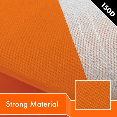 G128 - Solid Orange Color Flag 3x5FT 3 Pack Printed 150D Polyester Image 3