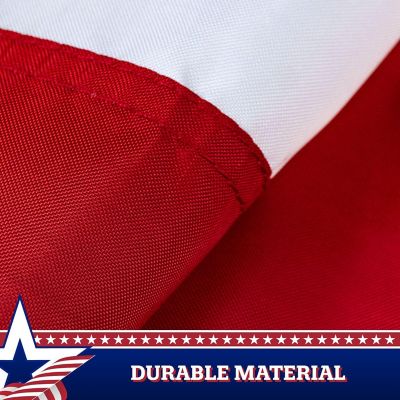 G128 - USA Pleated Fan Flag Bunting 1.5x3FT 3 Pack Printed Polyester Image 3