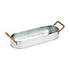 Galvanized Metal Tray with Handles Image 1