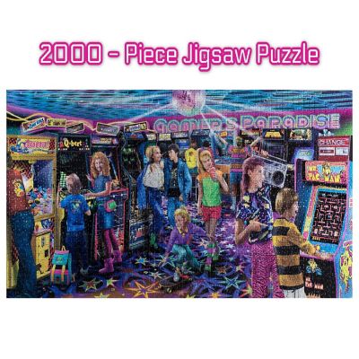 Gamers Paradise '80s Retro Arcade 2000 Piece Jigsaw Puzzle Image 2