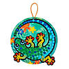 Gecko Glitter Mosaic Sign Craft Kit - Makes 12 Image 1