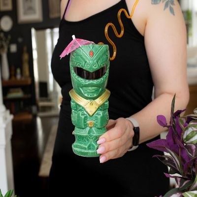 Geeki Tikis Power Rangers Green Ranger Ceramic Mug  Holds 16 Ounces Image 2