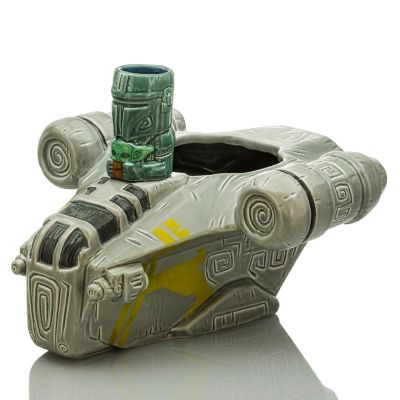 Geeki Tikis Star Wars: The Mandalorian Razor Crest Punch Bowl With Mini Muglet Image 1