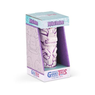 Geeki Tikis White Unicorn Fantasy Mug  Ceramic Tiki Style Cup  Holds 19 Ounces Image 3