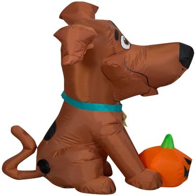 Gemmy Airblown Inflatable SCOOB with Pumpkin  3.5 ft Tall  brown Image 2