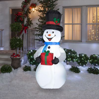 Gemmy Christmas Airblown Inflatable Inflatable Snowman  6.5 ft Tall  white Image 1