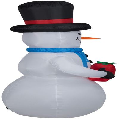 Gemmy Christmas Airblown Inflatable Inflatable Snowman  6.5 ft Tall  white Image 2