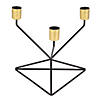 Geometric Triangle Taper Candle Holder Image 1