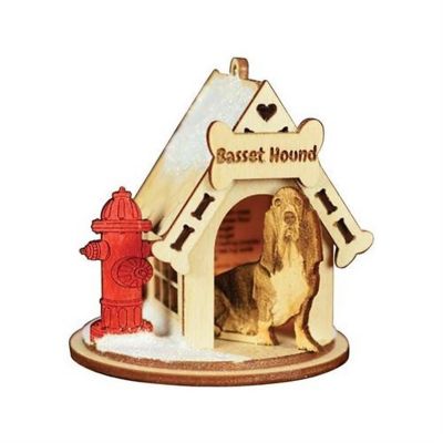 Ginger Cottages K-9 Doghouse Basset Hound Ornament, Multi #81013 Image 1