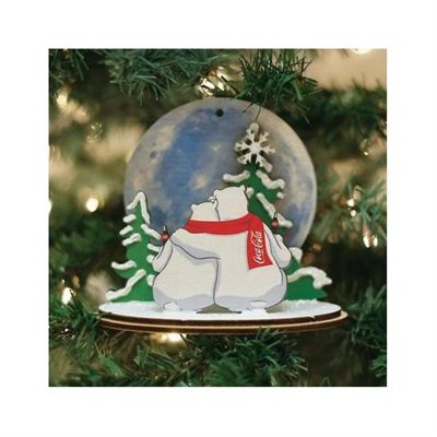 Ginger Cottages Polar Bear Moon Watch CCO114 Ornament, Multi #84213 Image 1