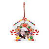 Gingerbread House Picture Frame Christmas Ornament Craft Kit - Makes 12 Image 1